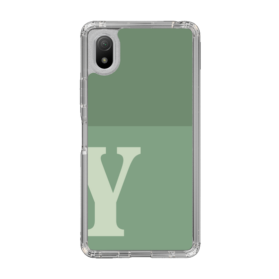 Slim Protection Case［ Original - initial two tone - Y green ］