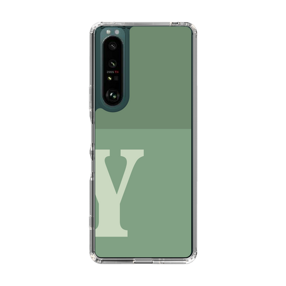 Slim Protection Case［ Original - initial two tone - Y green ］