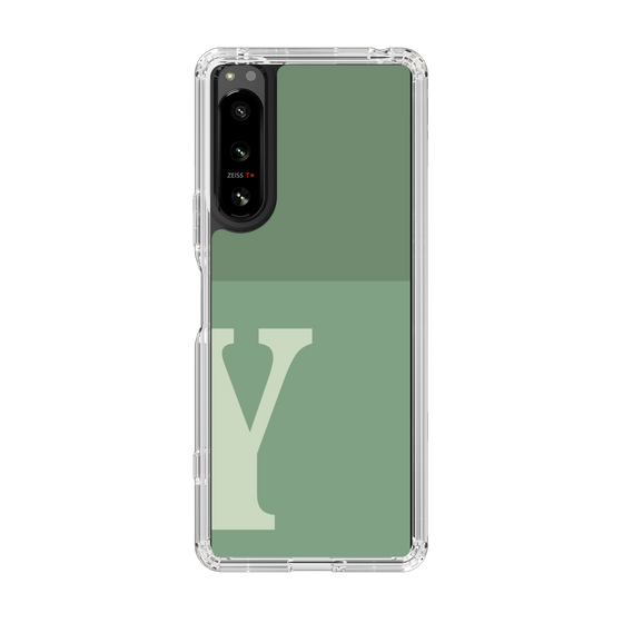 Slim Protection Case［ Original - initial two tone - Y green ］