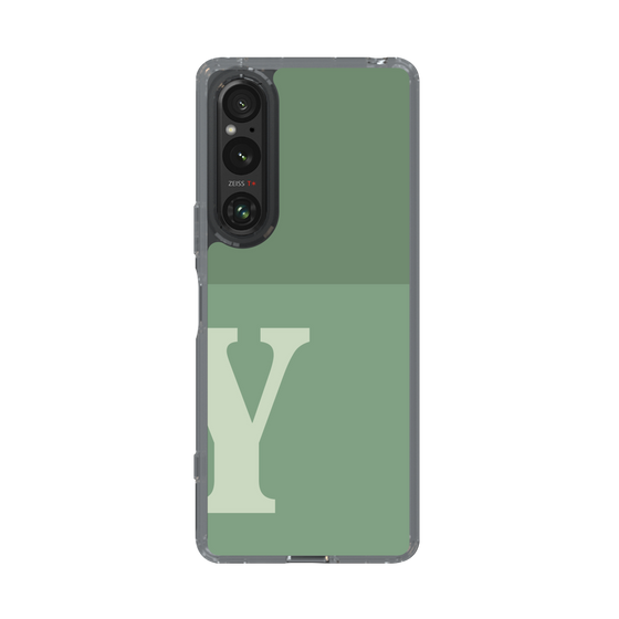 Slim Protection Case［ Original - initial two tone - Y green ］