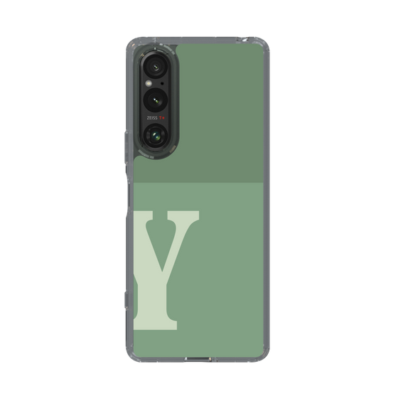 Slim Protection Case［ Original - initial two tone - Y green ］