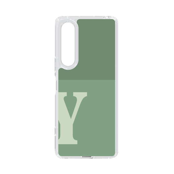 Slim Protection Case［ Original - initial two tone - Y green ］