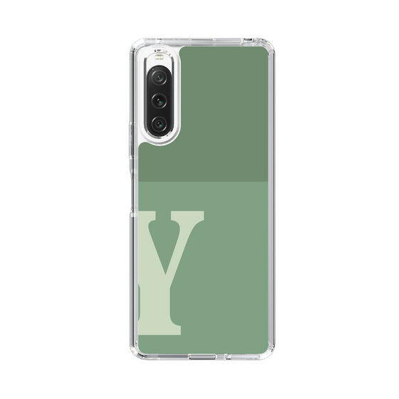 Slim Protection Case［ Original - initial two tone - Y green ］