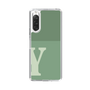 Slim Protection Case［ Original - initial two tone - Y green ］