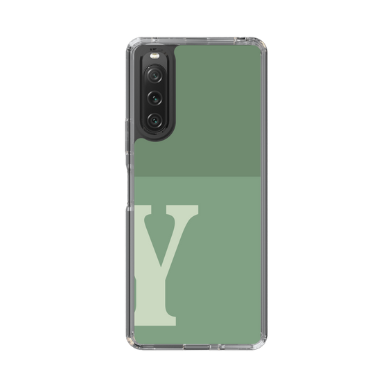 Slim Protection Case［ Original - initial two tone - Y green ］