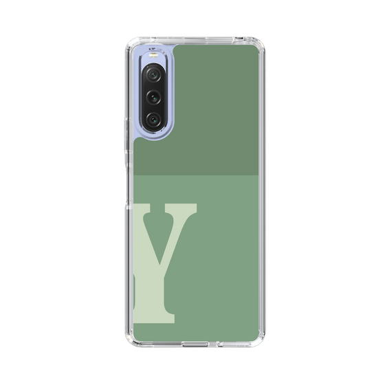 Slim Protection Case［ Original - initial two tone - Y green ］