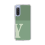 Slim Protection Case［ Original - initial two tone - Y green ］