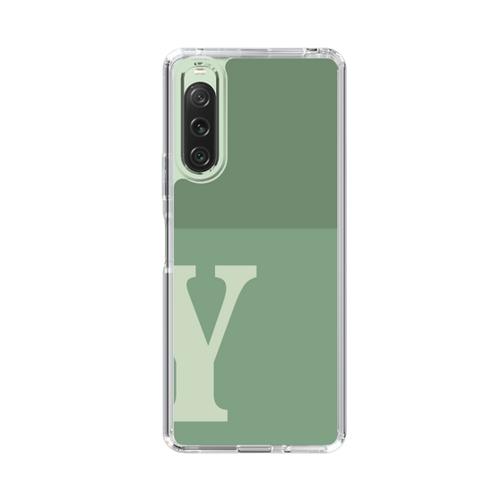Slim Protection Case［ Original - initial two tone - Y green ］
