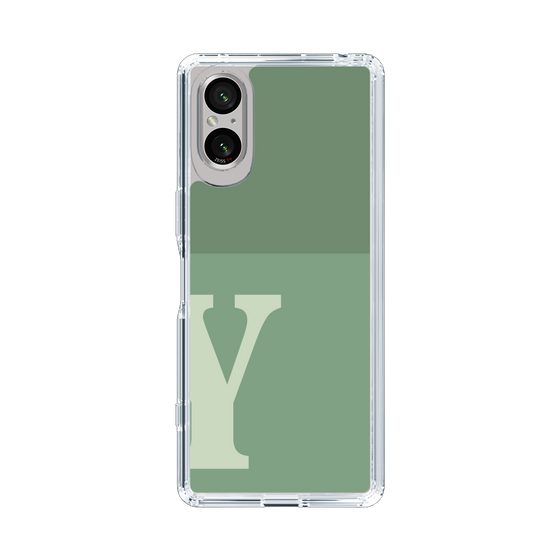 Slim Protection Case［ Original - initial two tone - Y green ］