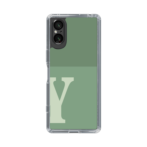 Slim Protection Case［ Original - initial two tone - Y green ］