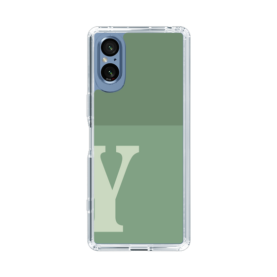 Slim Protection Case［ Original - initial two tone - Y green ］