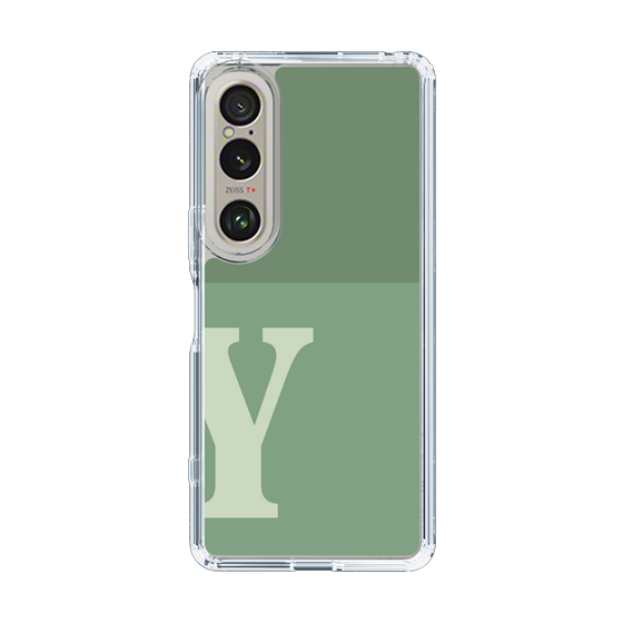 Slim Protection Case［ Original - initial two tone - Y green ］
