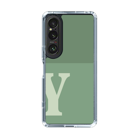 Slim Protection Case［ Original - initial two tone - Y green ］