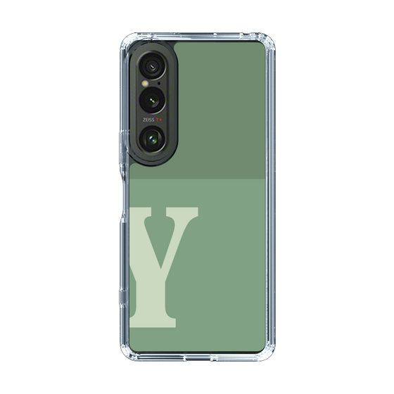 Slim Protection Case［ Original - initial two tone - Y green ］