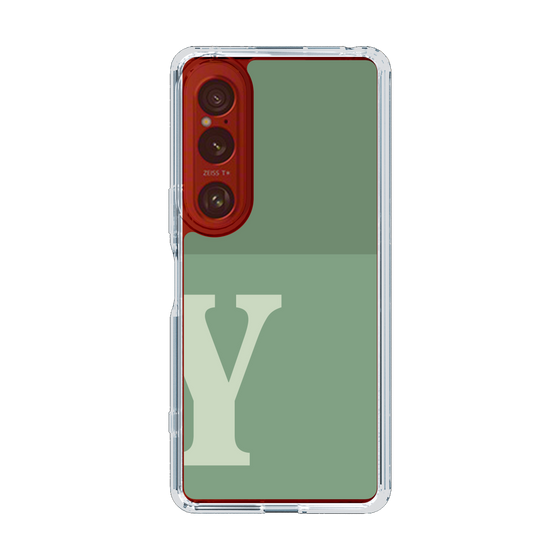 Slim Protection Case［ Original - initial two tone - Y green ］