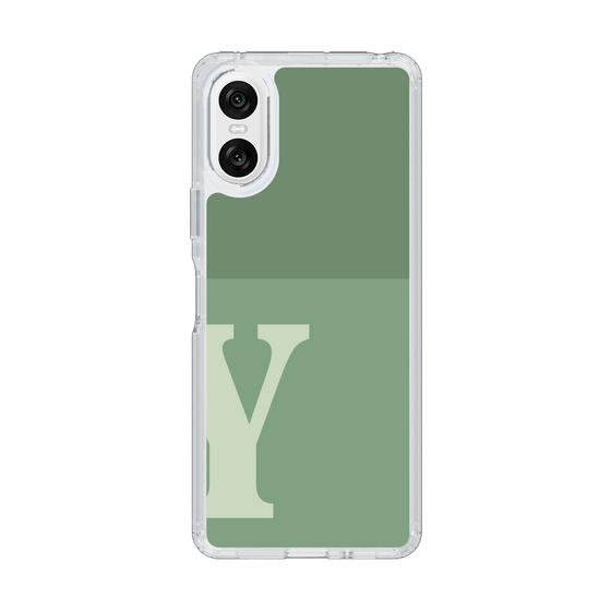 Slim Protection Case［ Original - initial two tone - Y green ］