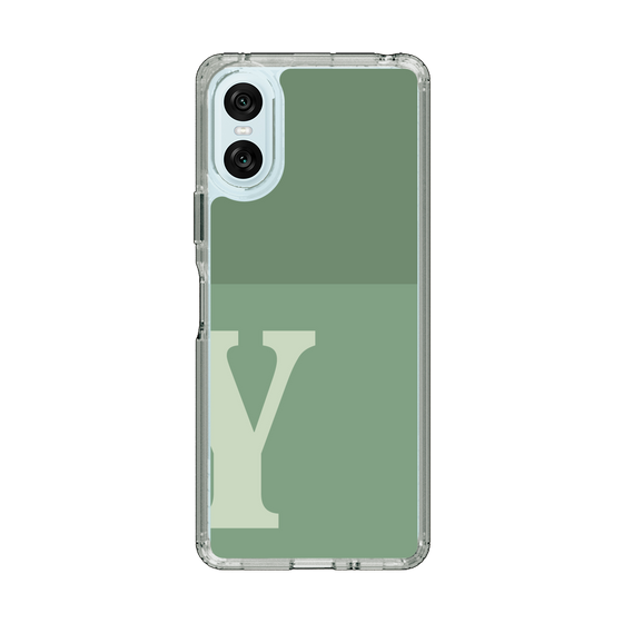 Slim Protection Case［ Original - initial two tone - Y green ］