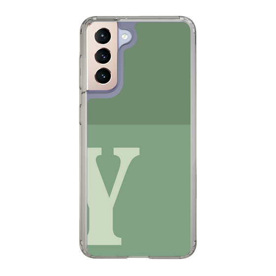 Slim Protection Case［ Original - initial two tone - Y green ］