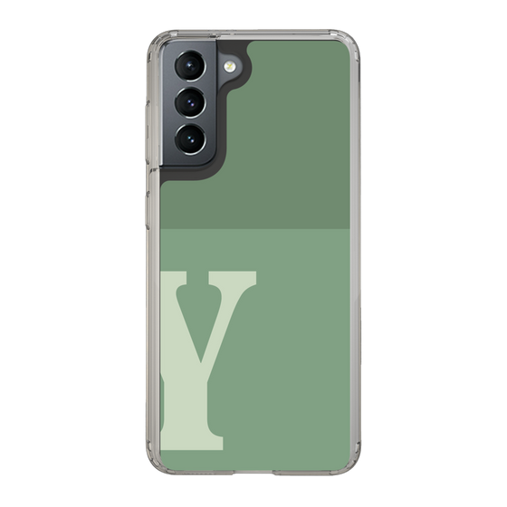 Slim Protection Case［ Original - initial two tone - Y green ］