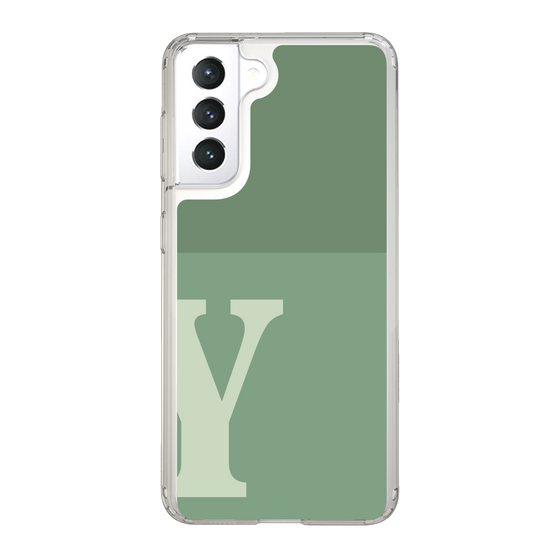 Slim Protection Case［ Original - initial two tone - Y green ］