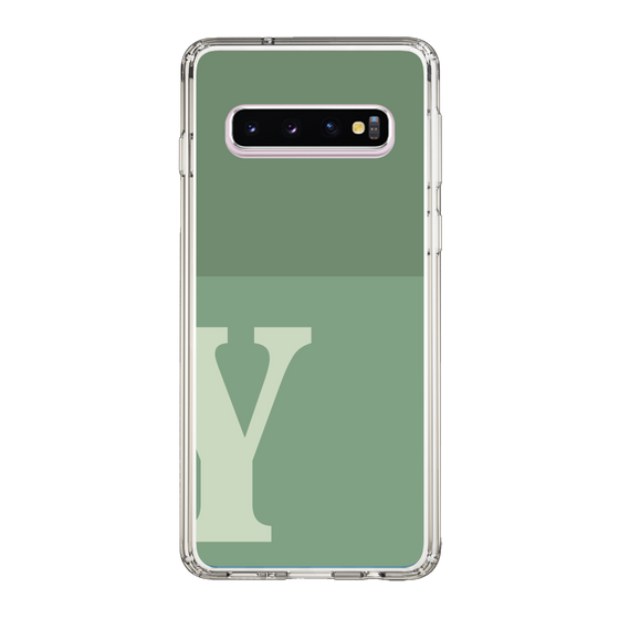 Slim Protection Case［ Original - initial two tone - Y green ］