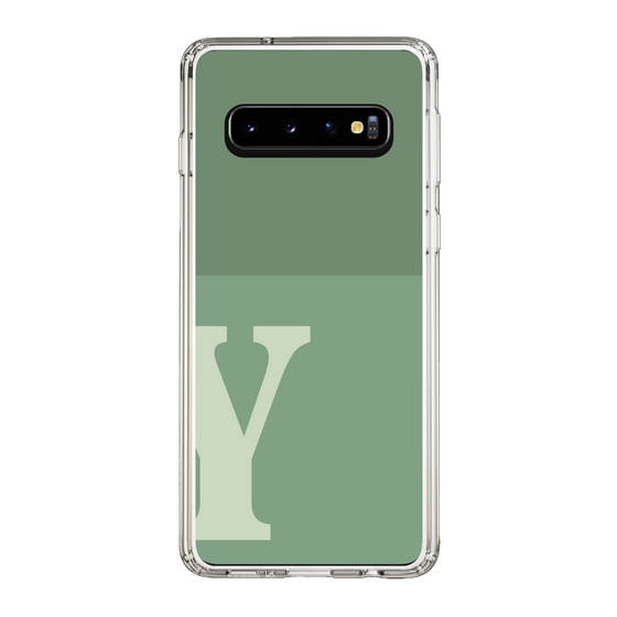 Slim Protection Case［ Original - initial two tone - Y green ］