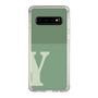 Slim Protection Case［ Original - initial two tone - Y green ］