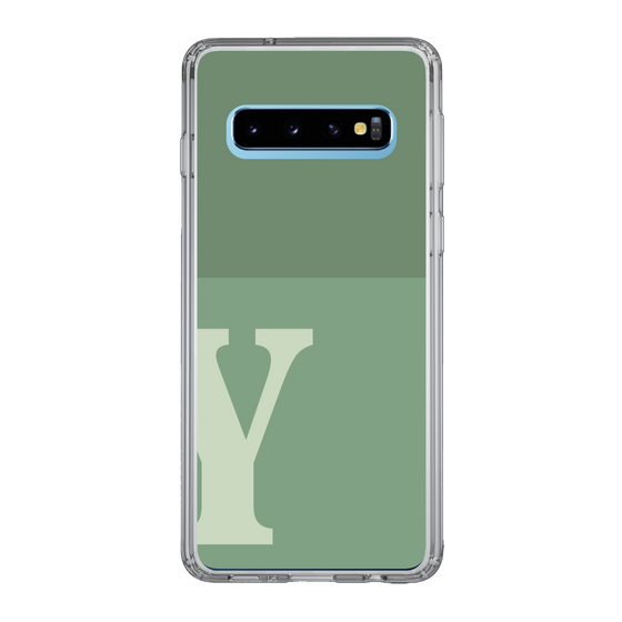 Slim Protection Case［ Original - initial two tone - Y green ］