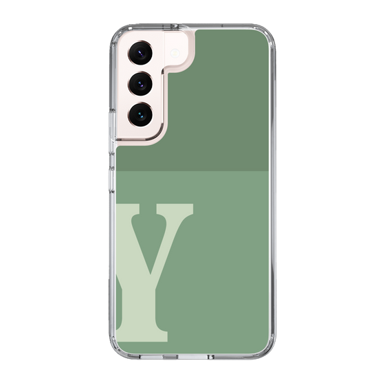 Slim Protection Case［ Original - initial two tone - Y green ］