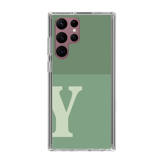 Slim Protection Case［ Original - initial two tone - Y green ］