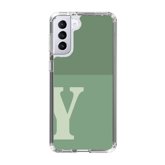 Slim Protection Case［ Original - initial two tone - Y green ］