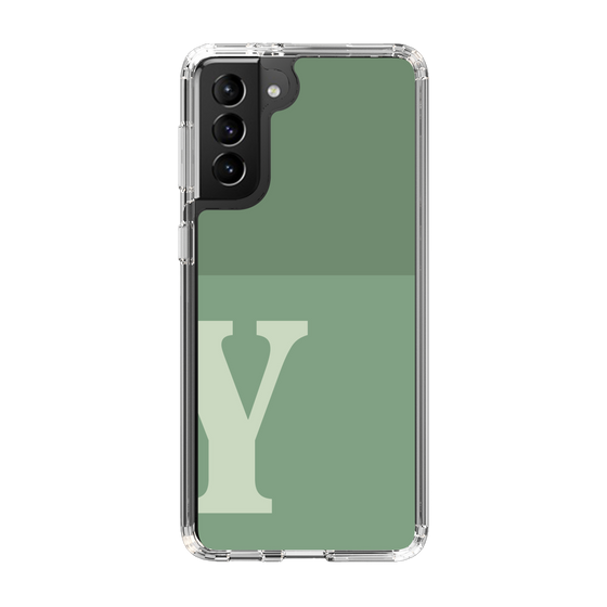 Slim Protection Case［ Original - initial two tone - Y green ］