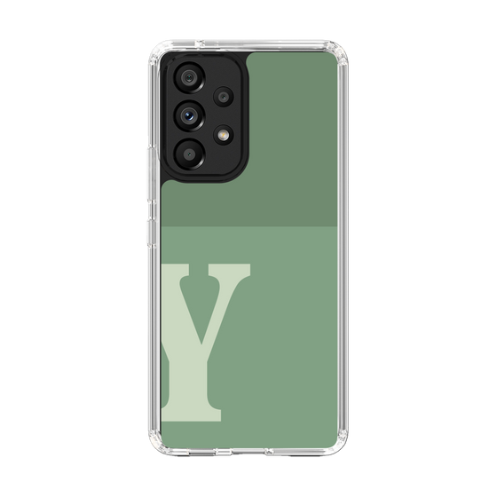 Slim Protection Case［ Original - initial two tone - Y green ］