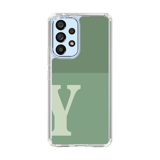 Slim Protection Case［ Original - initial two tone - Y green ］