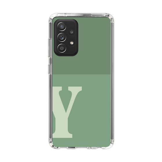 Slim Protection Case［ Original - initial two tone - Y green ］
