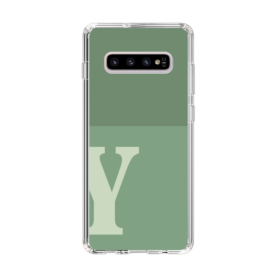 Slim Protection Case［ Original - initial two tone - Y green ］