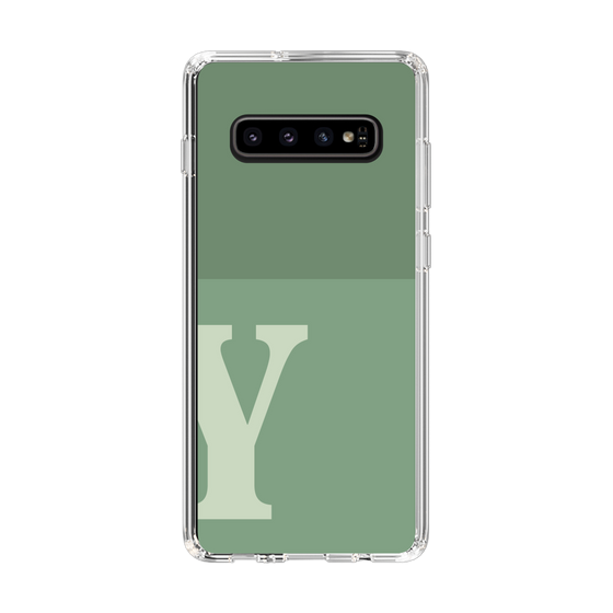 Slim Protection Case［ Original - initial two tone - Y green ］