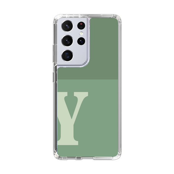 Slim Protection Case［ Original - initial two tone - Y green ］