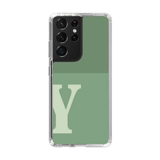 Slim Protection Case［ Original - initial two tone - Y green ］