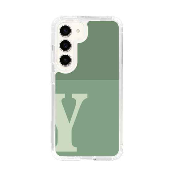 Slim Protection Case［ Original - initial two tone - Y green ］