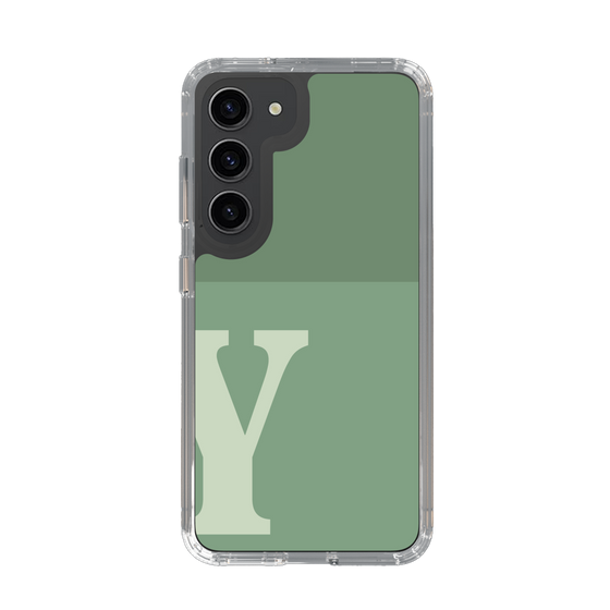 Slim Protection Case［ Original - initial two tone - Y green ］