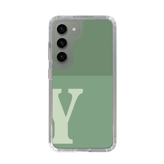Slim Protection Case［ Original - initial two tone - Y green ］