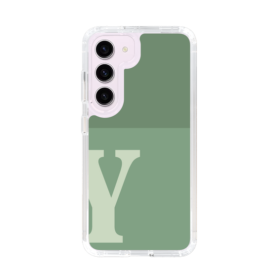 Slim Protection Case［ Original - initial two tone - Y green ］