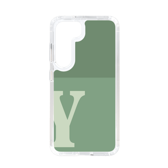 Slim Protection Case［ Original - initial two tone - Y green ］