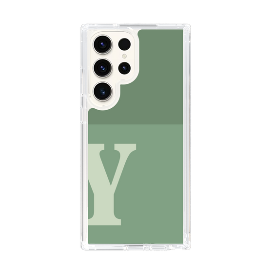 Slim Protection Case［ Original - initial two tone - Y green ］