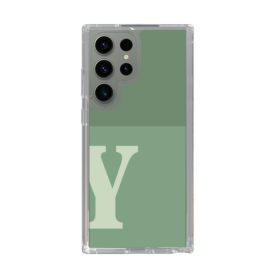 Slim Protection Case［ Original - initial two tone - Y green ］