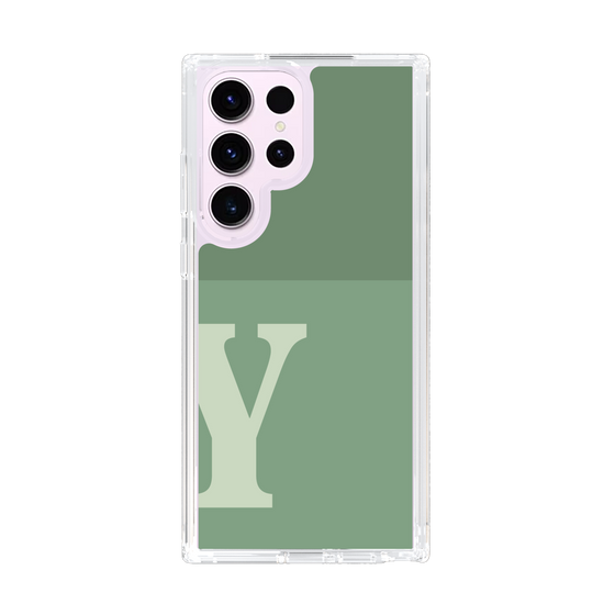 Slim Protection Case［ Original - initial two tone - Y green ］