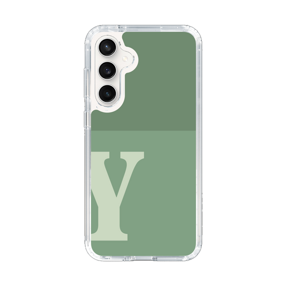 Slim Protection Case［ Original - initial two tone - Y green ］