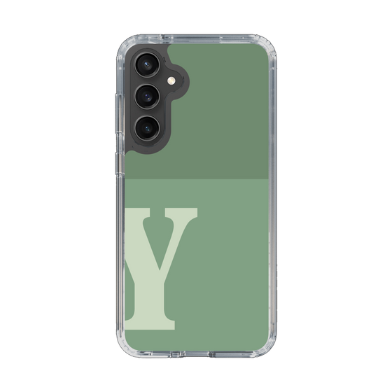 Slim Protection Case［ Original - initial two tone - Y green ］