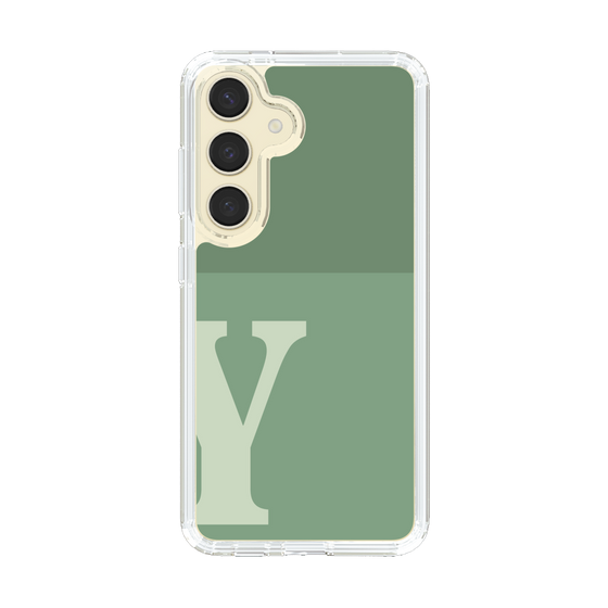 Slim Protection Case［ Original - initial two tone - Y green ］